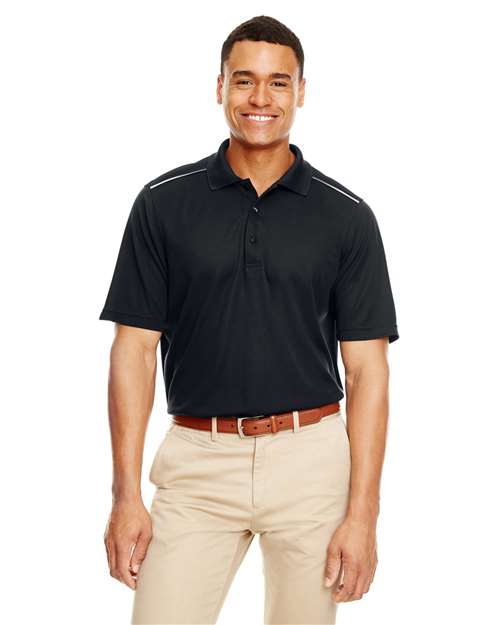 Men's Radiant Performance Piqué Polo with Reflective Piping