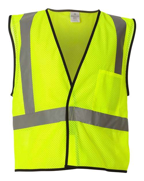 Unisex Economy Single Pocket Hook-and-Loop Mesh Vest