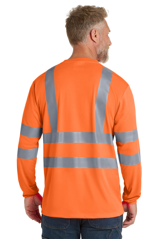 CornerStone ® - ANSI 107 Class 3 Long Sleeve Snag-Resistant Reflective T-Shirt. CS409