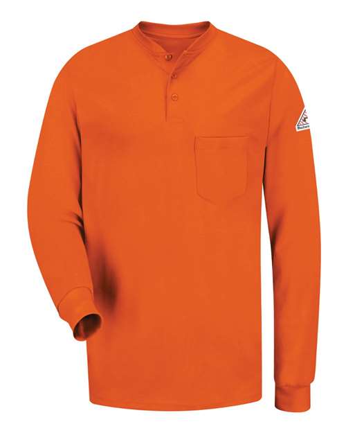 BLANK SEL2T Men's Tall Long Sleeve Tagless Henley Shirt