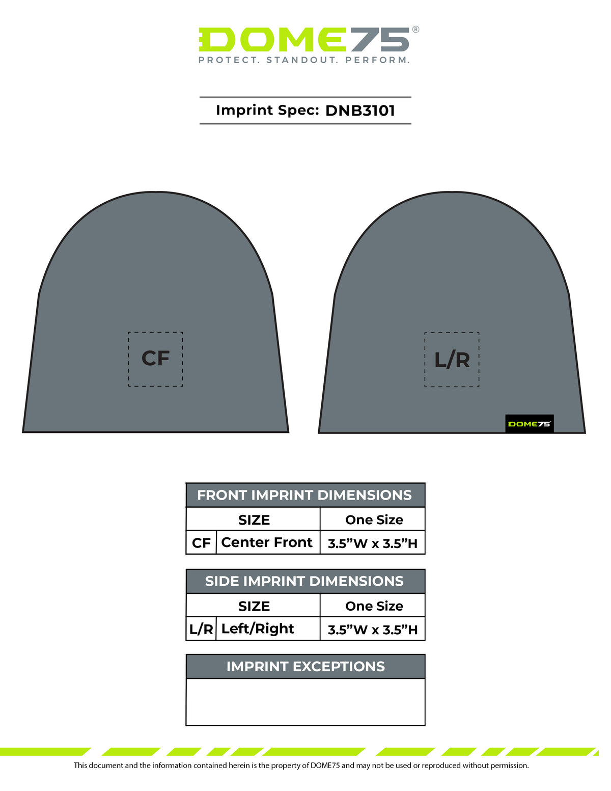 BLANK DBN3101 Hi-Vis Thermal Beanie