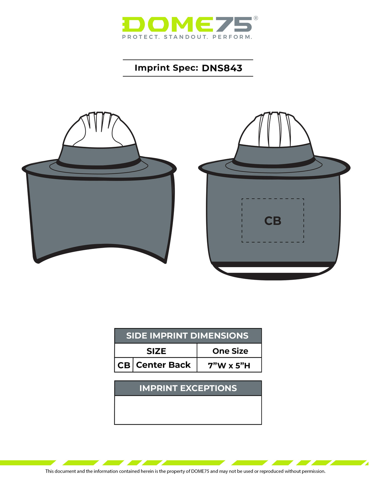 BLANK DNS843 Mesh Hard Hat Sun Brim with Drape