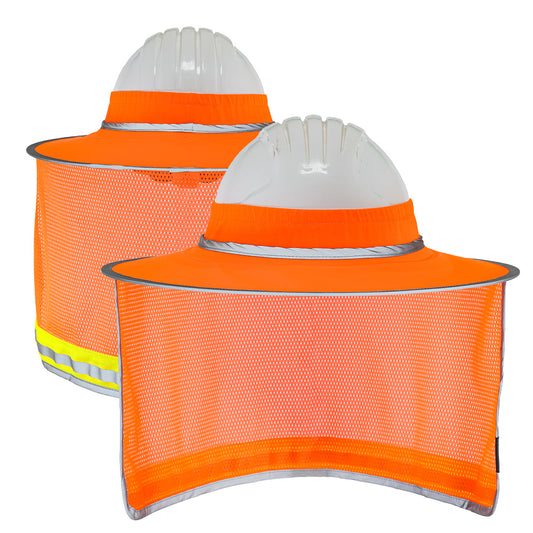 DNS843 Mesh Hard Hat Sun Brim with Drape