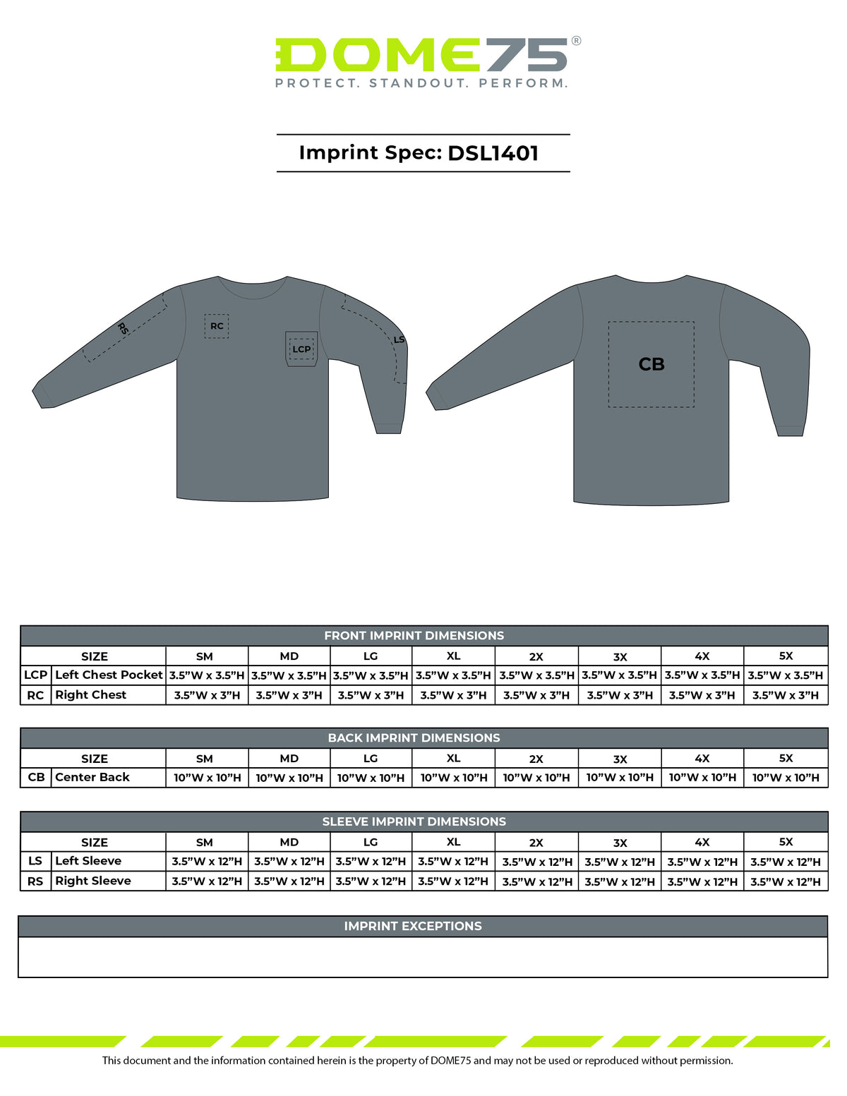 BLANK DSL1401 Hi-Vis Viz-Dri™ Long Sleeve Safety Shirt