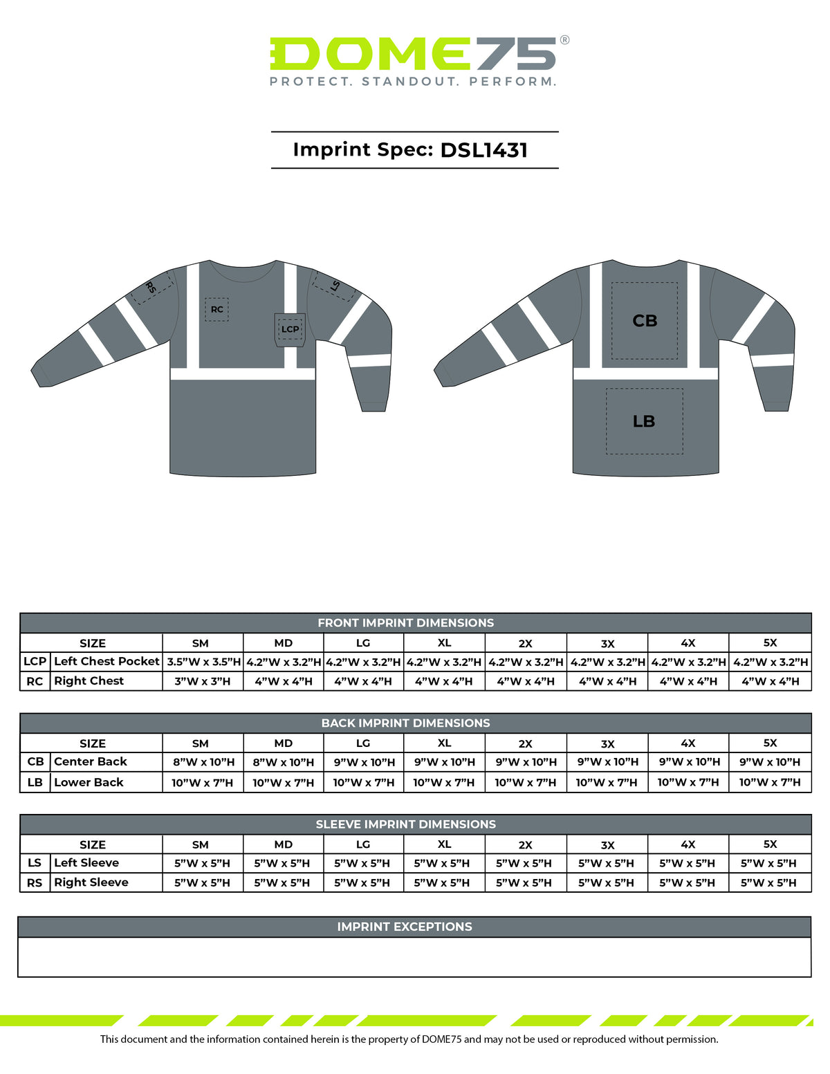 DSL1431 Hi-Vis ANSI Class 3 Viz-Dri™ Long Sleeve Safety Shirt