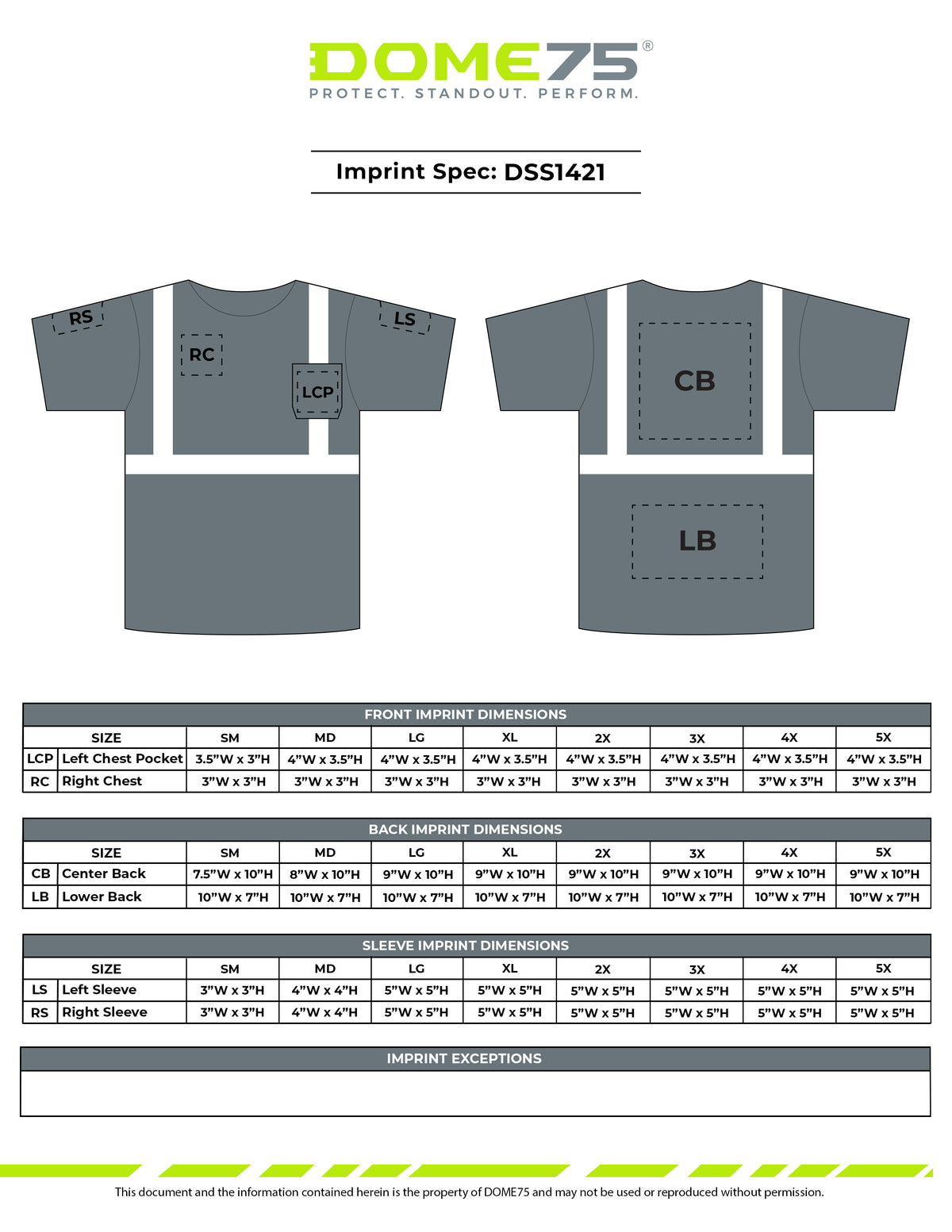 BLANK DSS1421 Hi-Vis ANSI Class 2 Viz-Dri™ Safety T-Shirt
