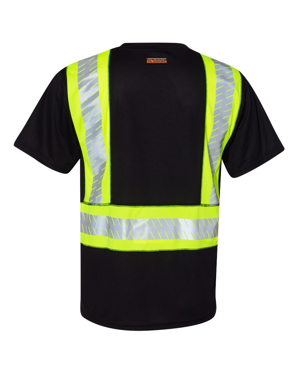 BLANK B200-204 Unisex EV Series® Enhanced Visibility Contrast Pocket T-Shirt