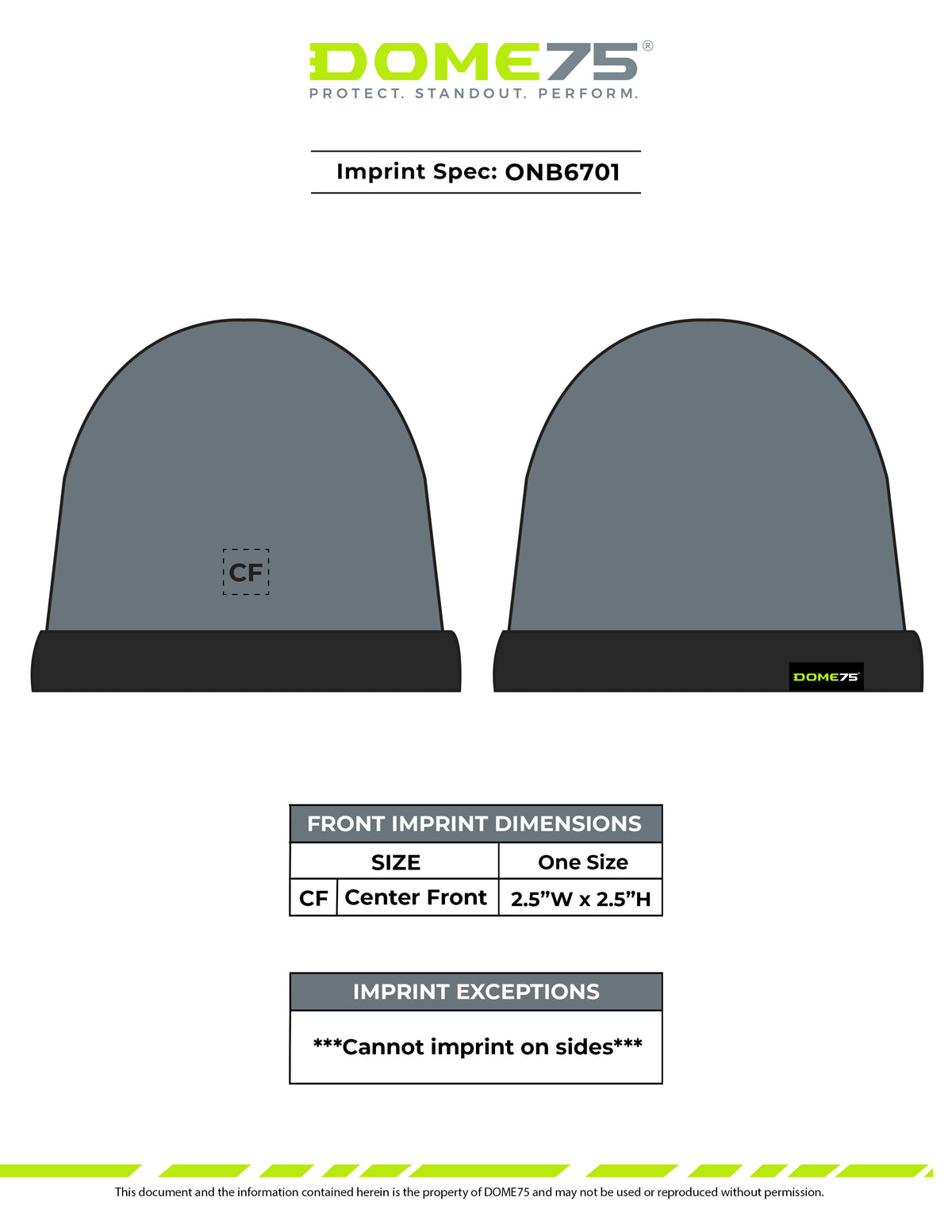 ONB6701 Hi-Vis Thinsulate Winter Beanie