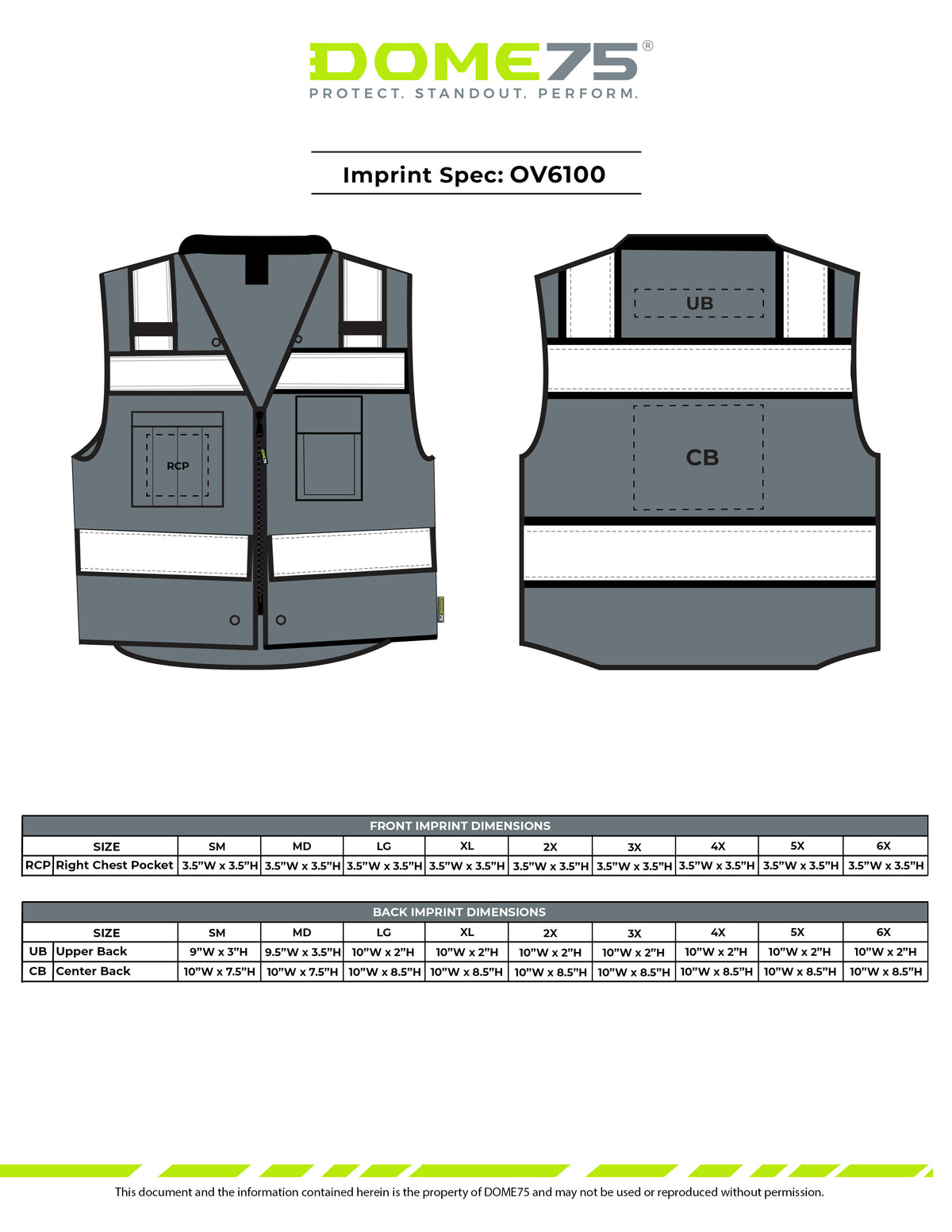 OV6124 Hi-Vis Class 2 Heavy Duty Utility Vest
