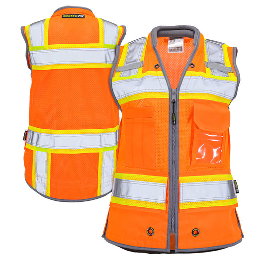 OV6123 ANSI Class 2 Hi-Vis Contrast Heavy Duty Utility Vest