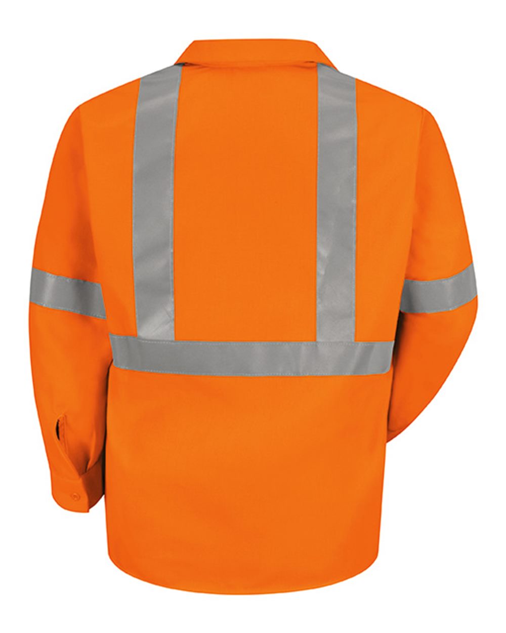 BLANK SS14HV Men's High Visibility Safety Long Sleeve Work Shirt