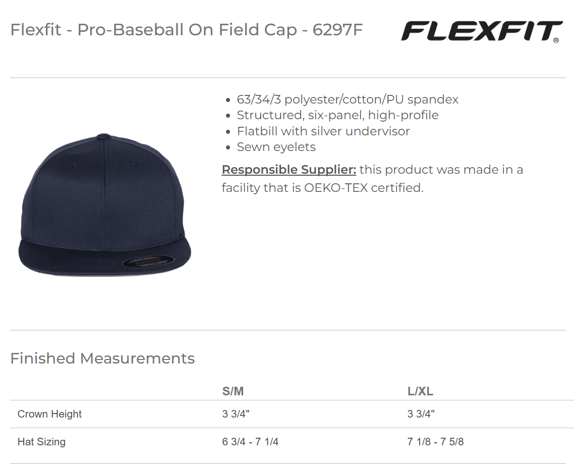 Pro-Baseball On Field Cap
