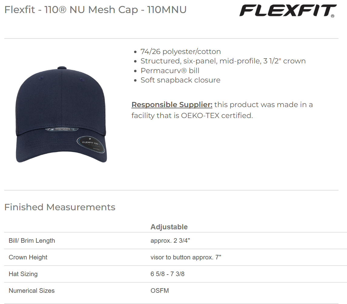 110® NU Mesh Cap