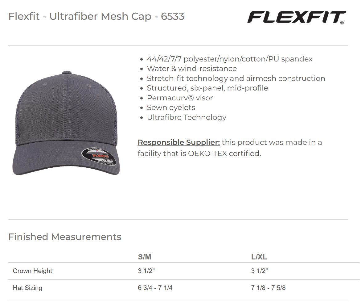 Ultrafiber Mesh Cap