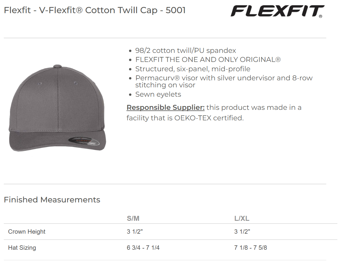 V-Flexfit® Cotton Twill Cap