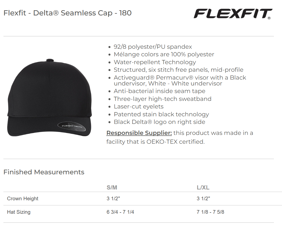Delta® Seamless Cap