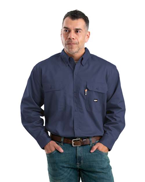 BLANK FRSH10 Men's Flame-Resistant Button-Down Work Shirt