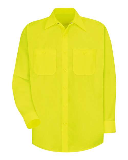 BLANK SS14 Men's Enhanced Visibility Long Sleeve Work Shirt