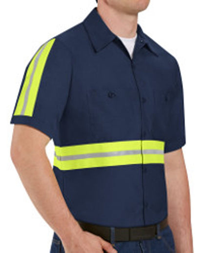 BLANK SP24E Men's Enhanced Visibility Industrial Work Shirt