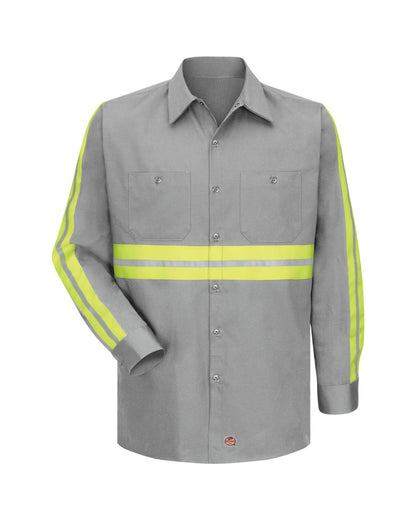 BLANK SC30ET Men's Tall Enhanced Visibility Long Sleeve Cotton Work Shirt