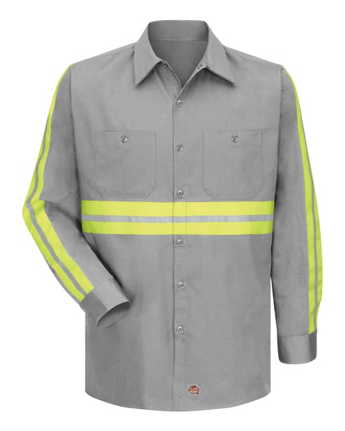 BLANK SC30ET Men's Tall Enhanced Visibility Long Sleeve Cotton Work Shirt