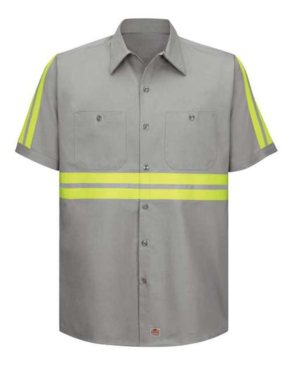 BLANK SC40ET Men's Tall Enhanced Visibility Short Sleeve Cotton Work Shirt