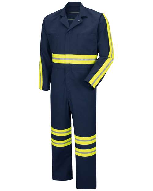 BLANK CT10EN Men's Enhanced Visibility Action Back Coverall
