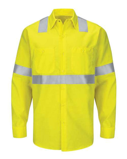 BLANK SY14 Men's Enhanced & Hi-Visibility Long Sleeve Work Shirt