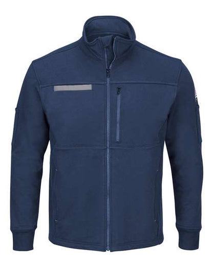BLANK SEZ2 Men's Zip Front Fleece Jacket-Cotton /Spandex Blend