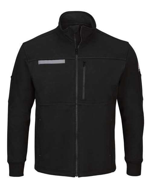 BLANK SEZ2T Men's Tall Zip Front Fleece Jacket-Cotton /Spandex Blend