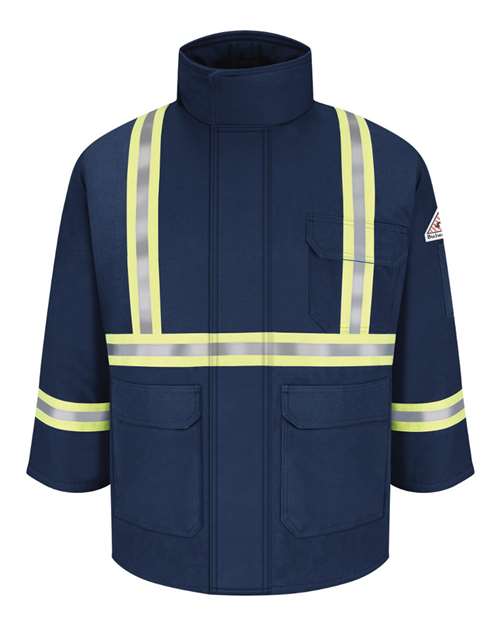 BLANK JLPC Men's Deluxe Parka With Reflective Trim - EXCEL FR® ComforTouch