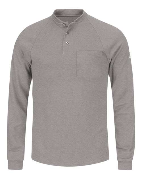 BLANK SML2 Men's Long Sleeve Henley Shirt- CoolTouch®2