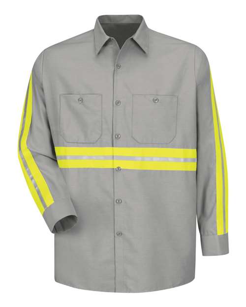 BLANK SP14ET Men's Tall Industrial Enhanced-Visibility Long Sleeve Work Shirt