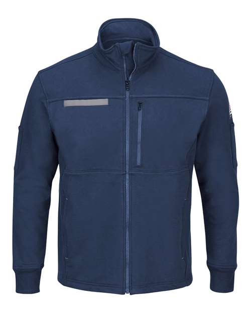 BLANK SEZ2T Men's Tall Zip Front Fleece Jacket-Cotton /Spandex Blend