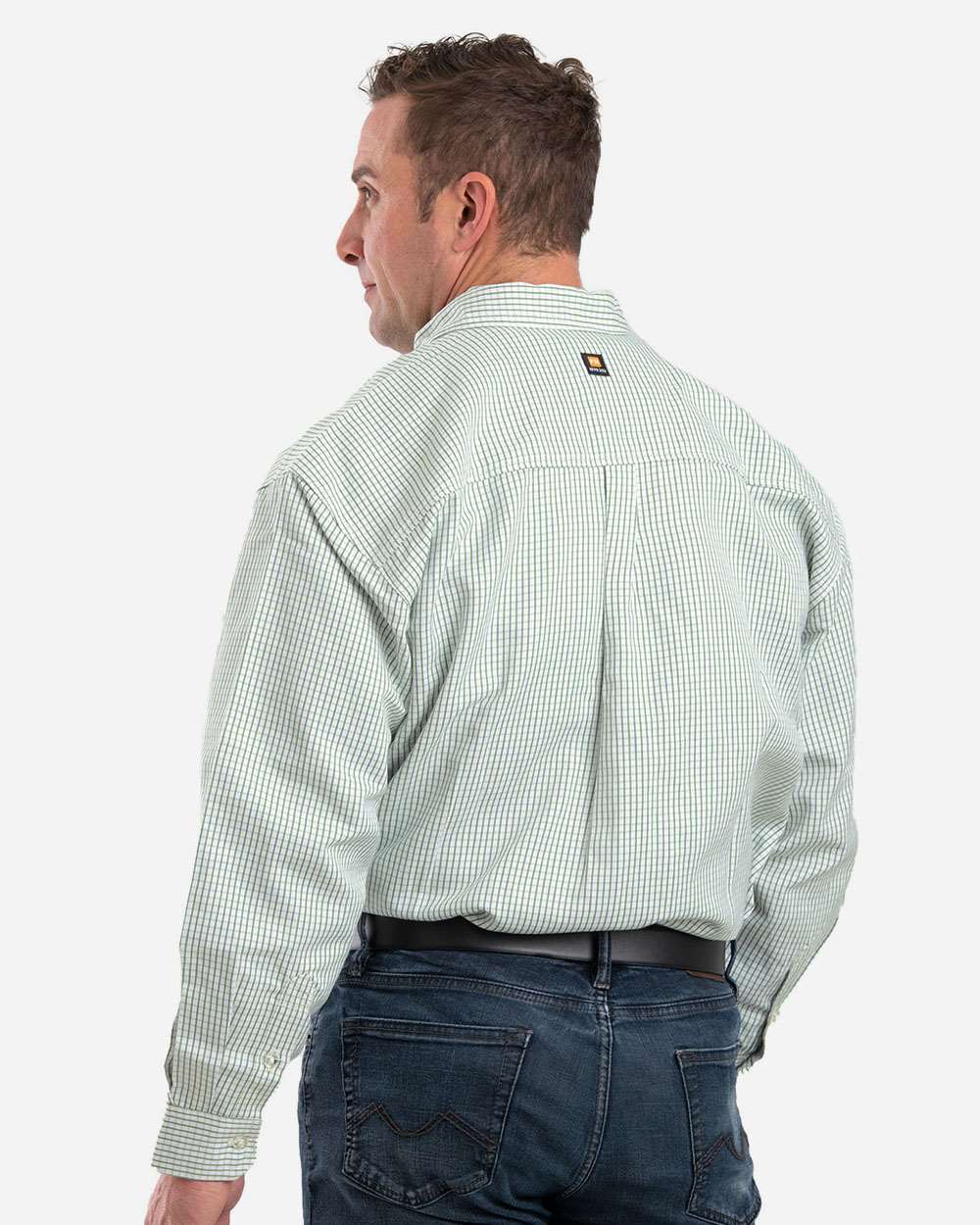 BLANK FRSH21 Men's Flame-Resistant Down Plaid Work Shirt