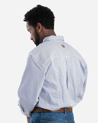 BLANK FRSH21 Men's Flame-Resistant Down Plaid Work Shirt