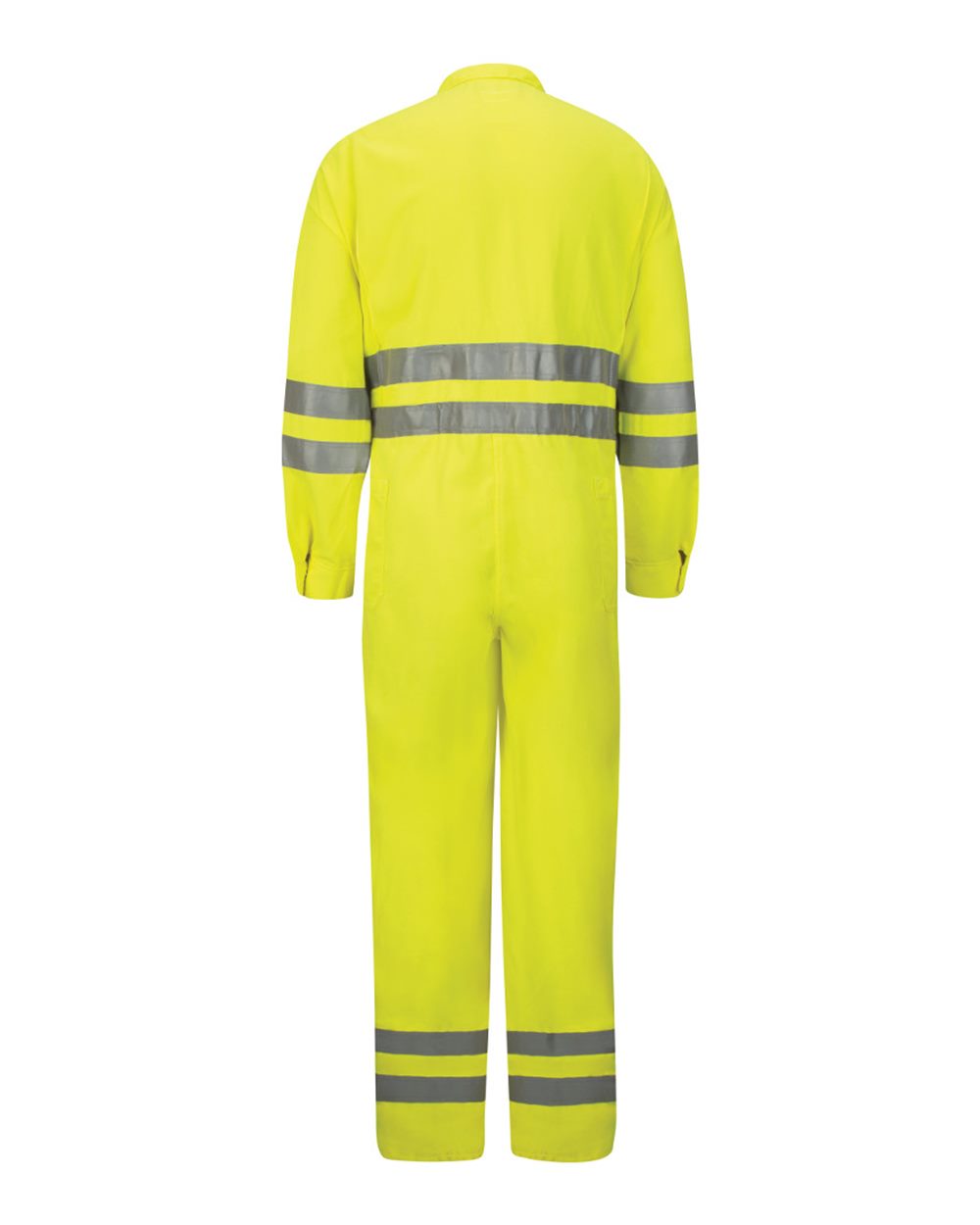 BLANK CMD8 Men's Hi-Vis Deluxe Coverall with Reflective Trim - CoolTouch® 2 - 7 oz.