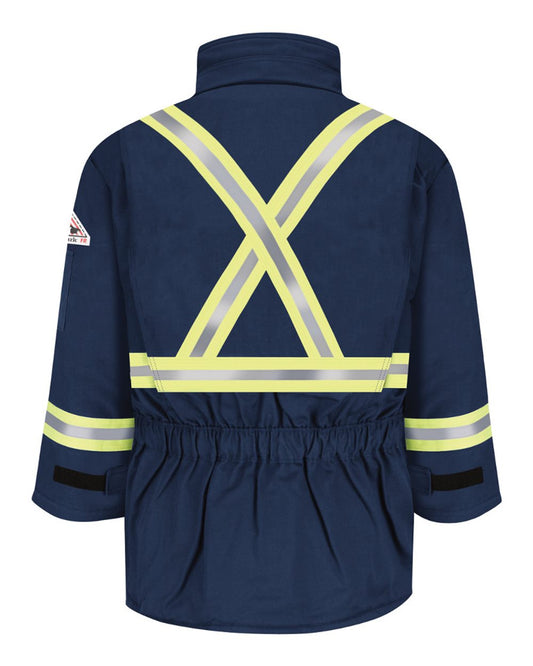 BLANK JLPC Men's Deluxe Parka With Reflective Trim - EXCEL FR® ComforTouch