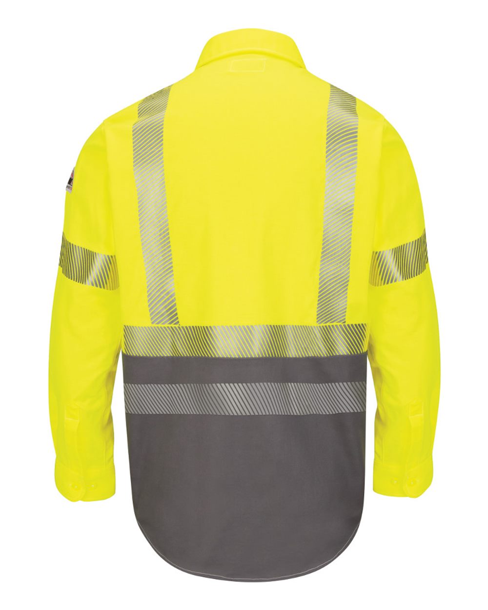 BLANK SLB4HT Men's Tall Hi-Visibility Color Block Uniform Shirt - EXCEL FR® ComforTouch® - 7 oz.
