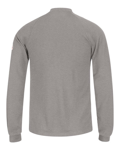 BLANK SML2 Men's Long Sleeve Henley Shirt- CoolTouch®2