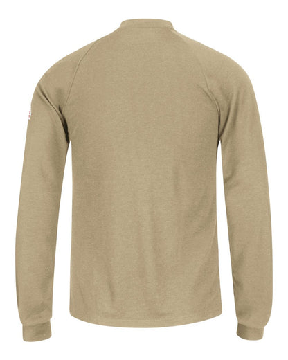 BLANK SML2 Men's Long Sleeve Henley Shirt- CoolTouch®2