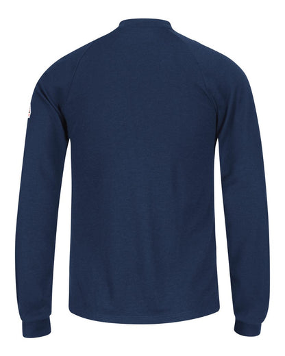 BLANK SML2 Men's Long Sleeve Henley Shirt- CoolTouch®2