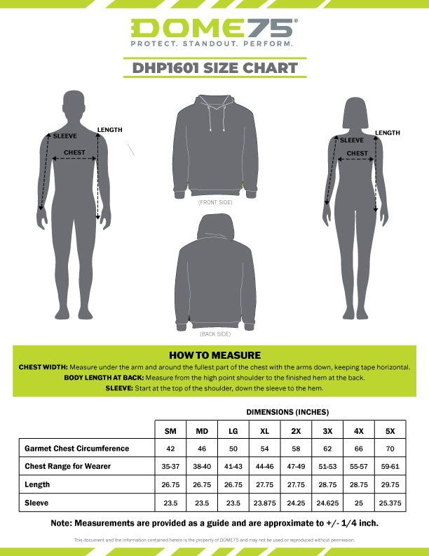 BLANK DHP1601 Hi-Vis Viz-Tuff™ Fleece Pullover Hoodie