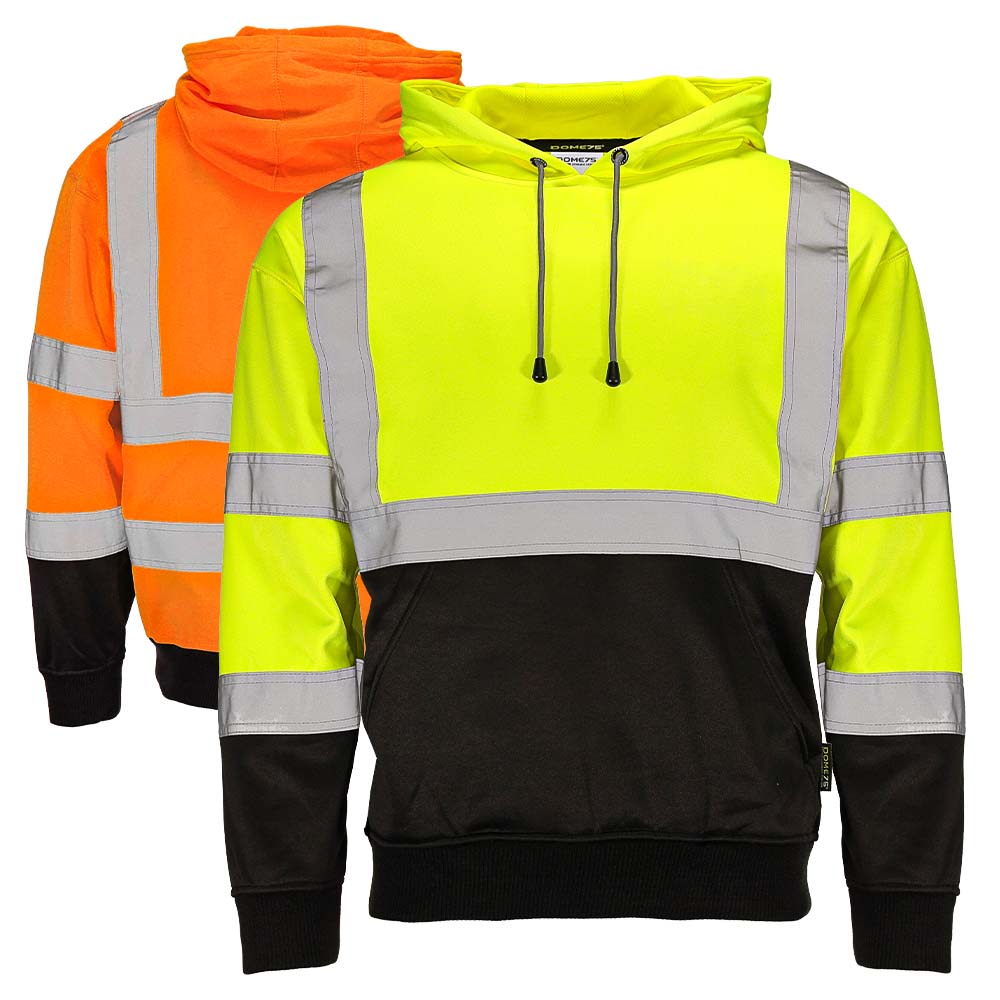 BLANK DHP1632 Hi-Vis Class 3 Viz-Tuff™ Fleece Pullover Hoodie
