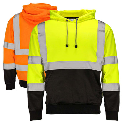 BLANK DHP1632 Hi-Vis Class 3 Viz-Tuff™ Fleece Pullover Hoodie
