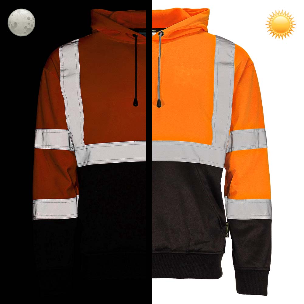 BLANK DHP1632 Hi-Vis Class 3 Viz-Tuff™ Fleece Pullover Hoodie