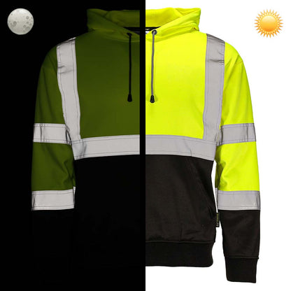 BLANK DHP1632 Hi-Vis Class 3 Viz-Tuff™ Fleece Pullover Hoodie