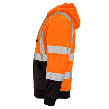 BLANK DHZ1632 Hi-Vis Class 3 Viz-Tuff™ Fleece Full-Zip Hoodie