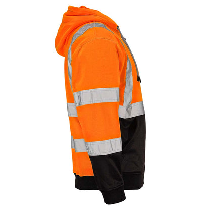 BLANK DHZ1632 Hi-Vis Class 3 Viz-Tuff™ Fleece Full-Zip Hoodie