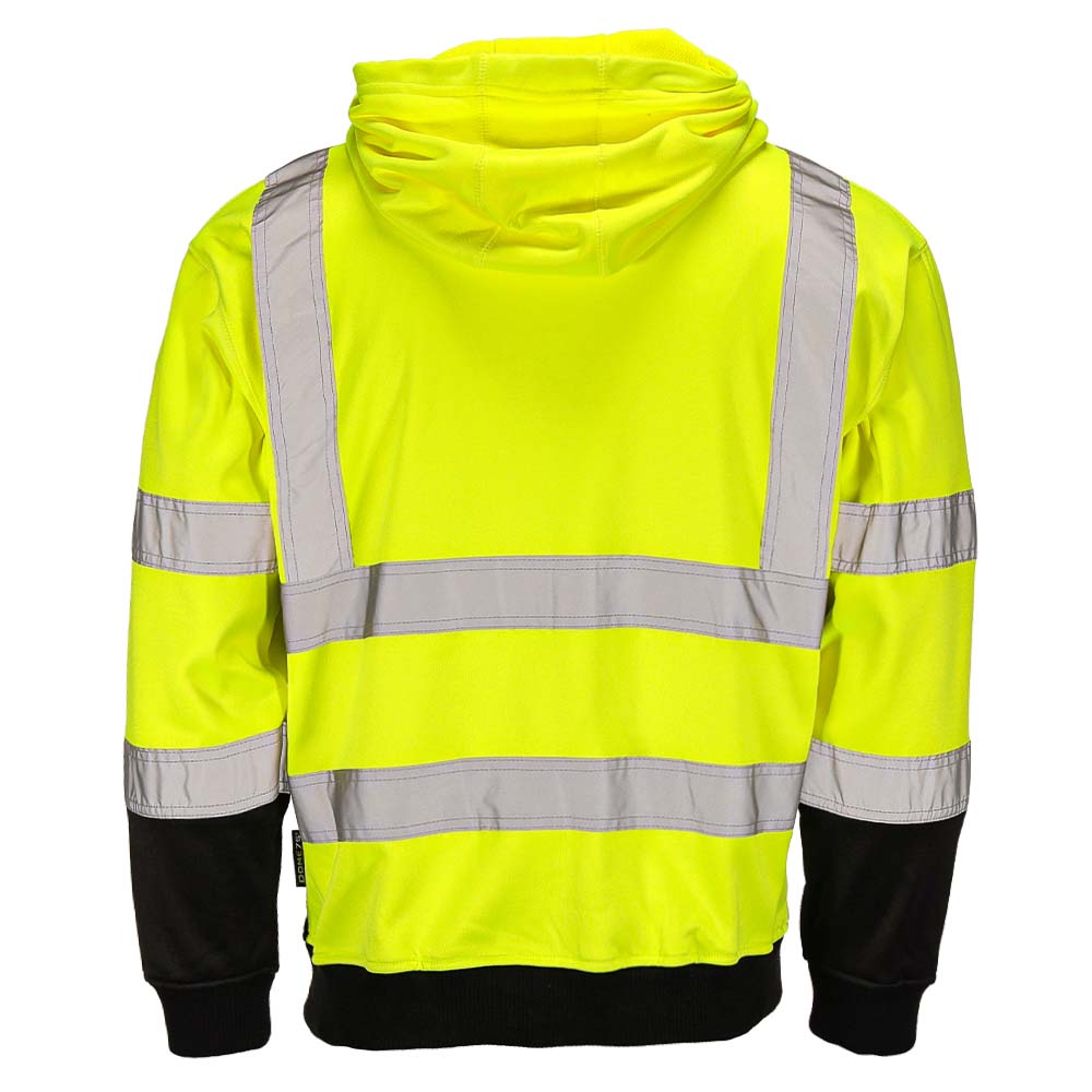 BLANK DHZ1632 Hi-Vis Class 3 Viz-Tuff™ Fleece Full-Zip Hoodie